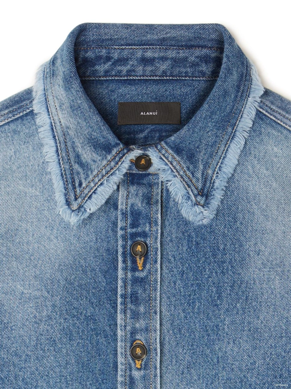 Affordable Alanui jacket Women cropped frayed denim 0805
